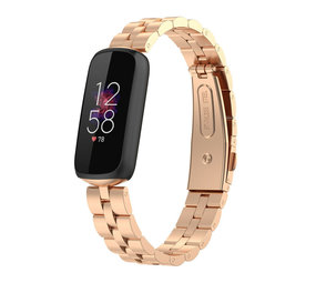 Strap-it Fitbit Luxe Steel Strap (Rose Gold) Strap-it Fitbit Luxe Steel Strap (Rose Gold)