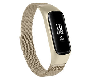 Strap it Strap it Samsung Galaxy Fit e Milanese Strap Champagne Gold
