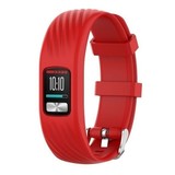 Strap-it Garmin Vivofit 4 Silicone Strap with Buckle (Red)