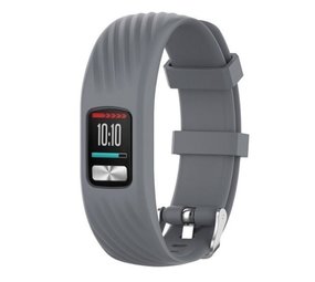 Strap-it Garmin Vivofit 4 Silicone Strap with Buckle (Grey)
