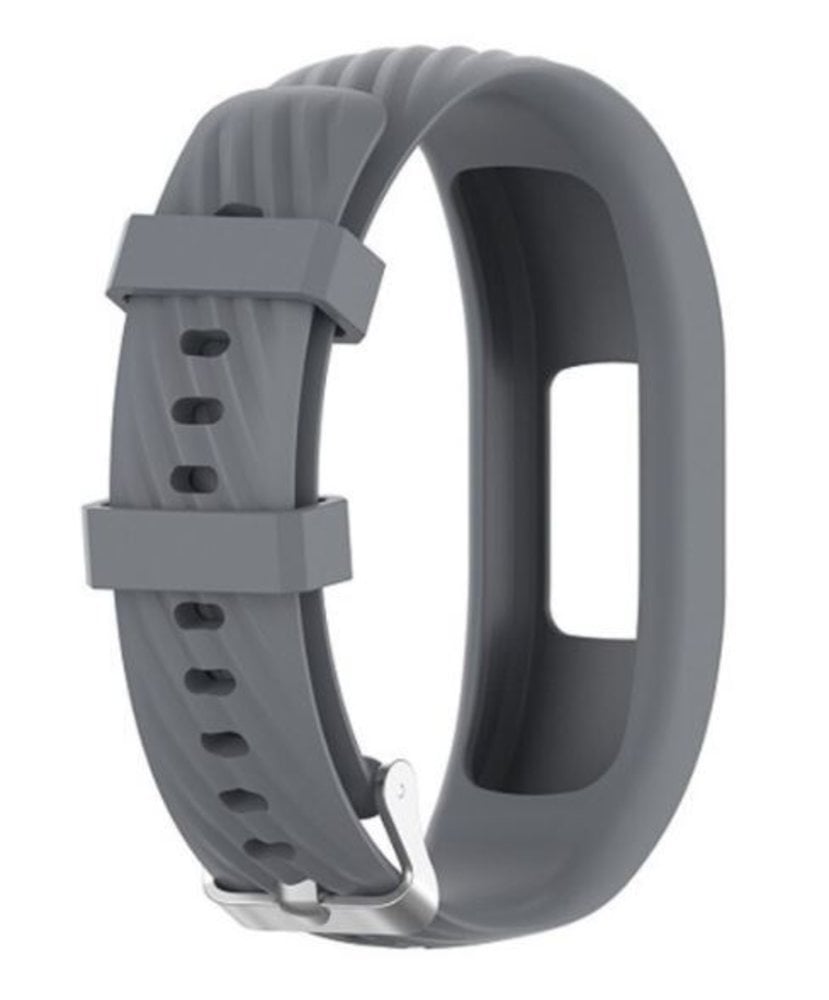 Strap-it Strap-it Garmin Vivofit 4 Silicone Strap with Buckle (Grey)