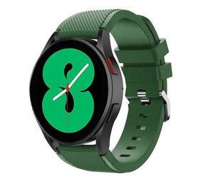 Strap-it Samsung Galaxy Watch 4 40mm Silicone Strap with Buckle (Army Green)