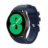 Strap-it Samsung Galaxy Watch 4 44mm Silicone Strap with Buckle (Dark Blue)