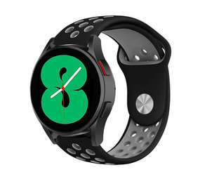 Strap-it Samsung Galaxy Watch 4 44mm Sport Strap (Black/Grey) Strap-it Samsung Galaxy Watch 4 44mm Sport Strap (Black/Grey)