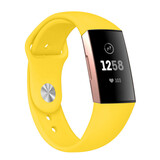 Strap-it Fitbit Charge 3/4 Silicone Strap (Yellow)