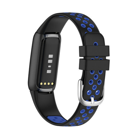 Strap-it Strap-it Fitbit Luxe Sport Strap (Black/Blue) Strap-it Strap-it Fitbit Luxe Sport Strap (Black/Blue)