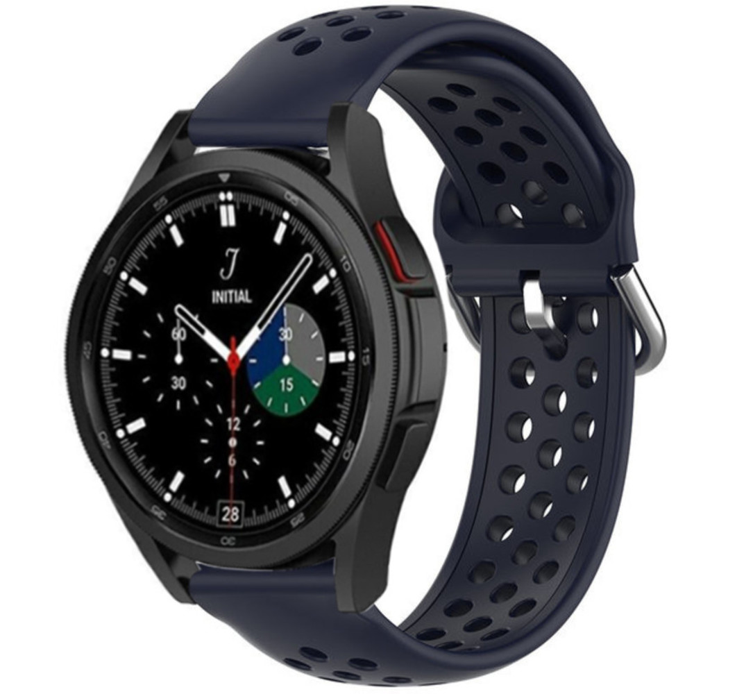 Strap-it Strap-it Samsung Galaxy Watch 4 Classic 42mm Breathable Strap (Dark Blue) Strap-it Strap-it Samsung Galaxy Watch 4 Classic 42mm Breathable Strap (Dark Blue)
