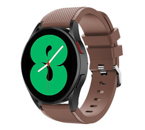 Strap-it Samsung Galaxy Watch 4 40mm Silicone Strap with Buckle (Brown)