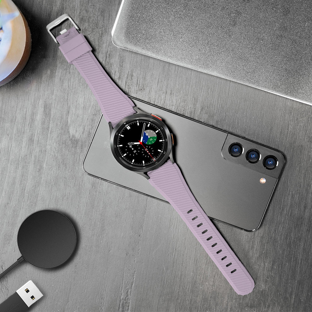 Strap-it Strap-it Samsung Galaxy Watch 4 40mm Silicone Strap with Buckle (Lilac) Strap-it Strap-it Samsung Galaxy Watch 4 40mm Silicone Strap with Buckle (Lilac)