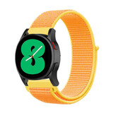 Strap-it Samsung Galaxy Watch 4 44mm Nylon Strap (Light Yellow) Strap-it Samsung Galaxy Watch 4 44mm Nylon Strap (Light Yellow)