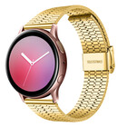 Strap-it Strap-it Samsung Galaxy Watch Active Fine Steel Strap (Gold)