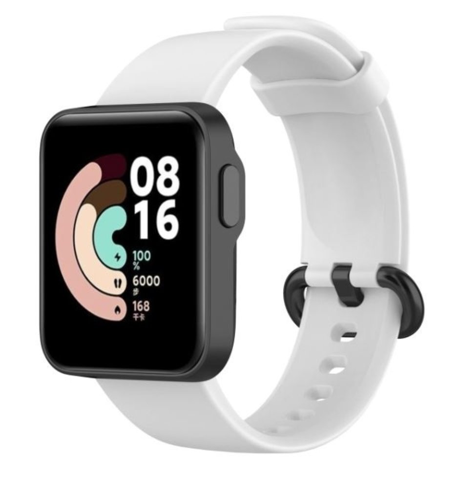 Strap-it Strap-it Xiaomi Mi Watch Lite Silicone Strap (White)