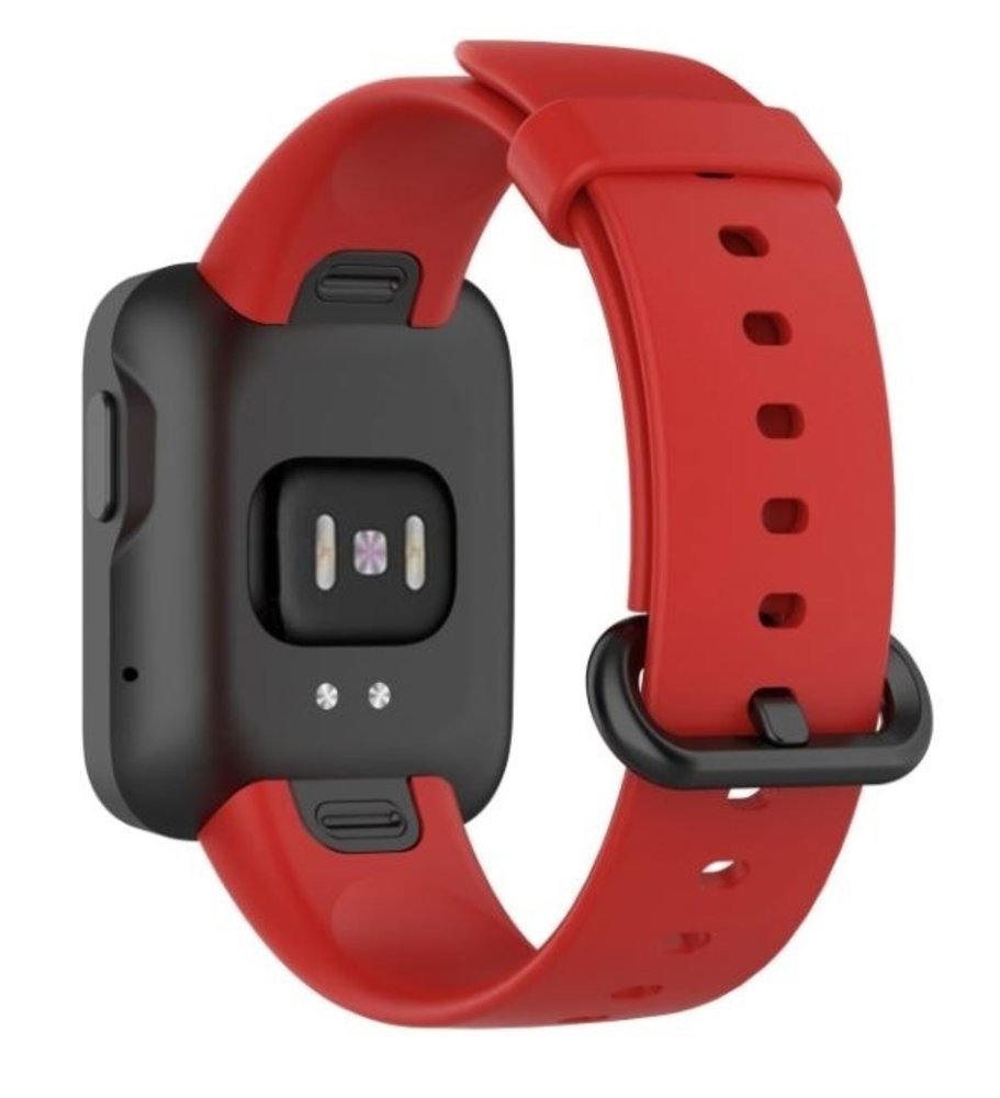 Strap-it Strap-it Xiaomi Mi Watch Lite Silicone Strap (Red)
