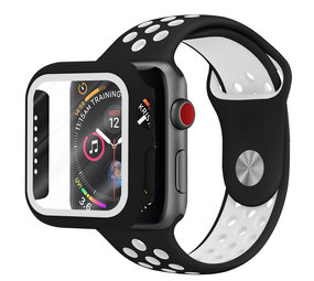 Strap-it Apple Watch Sport Strap + TPU Case (Black/White) Strap-it Apple Watch Sport Strap + TPU Case (Black/White)