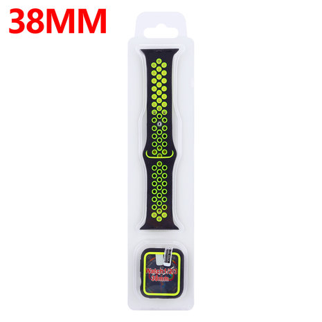 Strap-it Strap-it Apple Watch Sport Strap + TPU Case (Black/Yellow) Strap-it Strap-it Apple Watch Sport Strap + TPU Case (Black/Yellow)