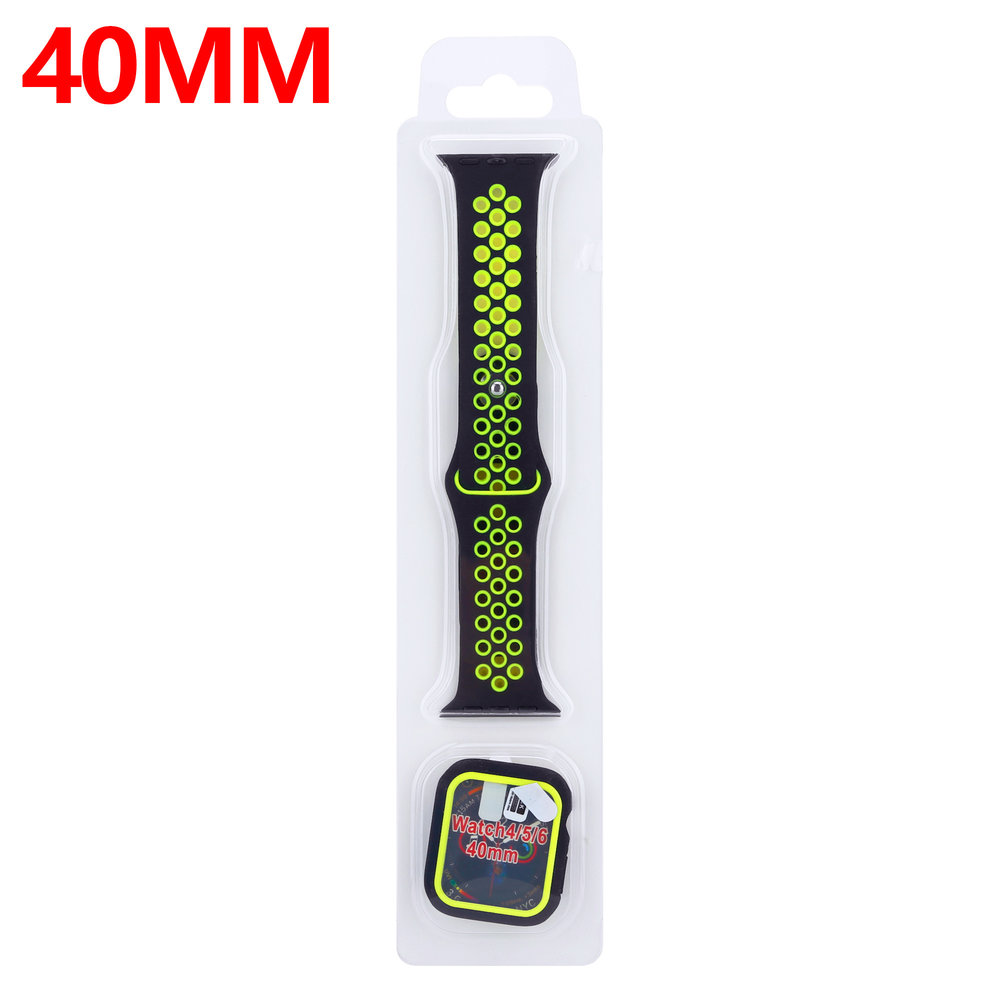 Strap-it Strap-it Apple Watch Sport Strap + TPU Case (Black/Yellow) Strap-it Strap-it Apple Watch Sport Strap + TPU Case (Black/Yellow)