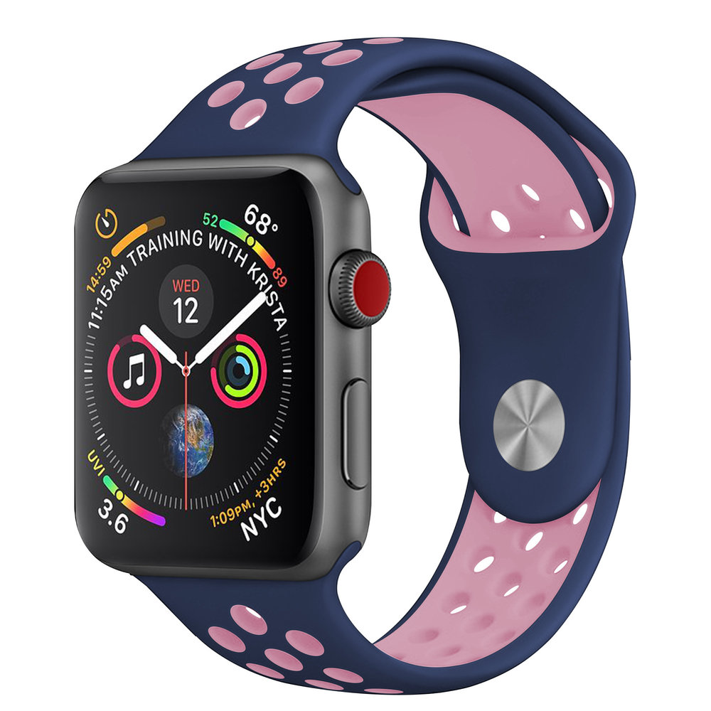 Strap-it Strap-it Apple Watch Sport Strap + TPU Case (Blue/Pink) Strap-it Strap-it Apple Watch Sport Strap + TPU Case (Blue/Pink)