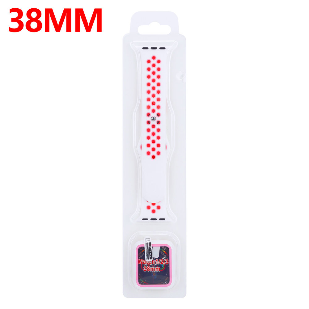 Strap-it Strap-it Apple Watch Sport Strap + TPU Case (White/Pink) Strap-it Strap-it Apple Watch Sport Strap + TPU Case (White/Pink)