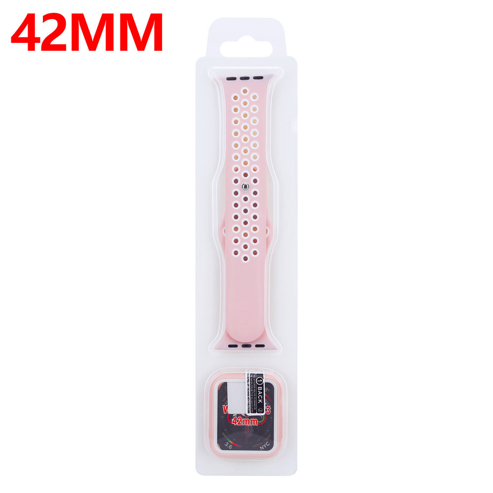 Strap-it Strap-it Apple Watch Sport Strap + TPU Case (Pink/White) Strap-it Strap-it Apple Watch Sport Strap + TPU Case (Pink/White)