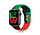 Strap-it Apple Watch Silicone Strap Triple (Black-Green-Red)