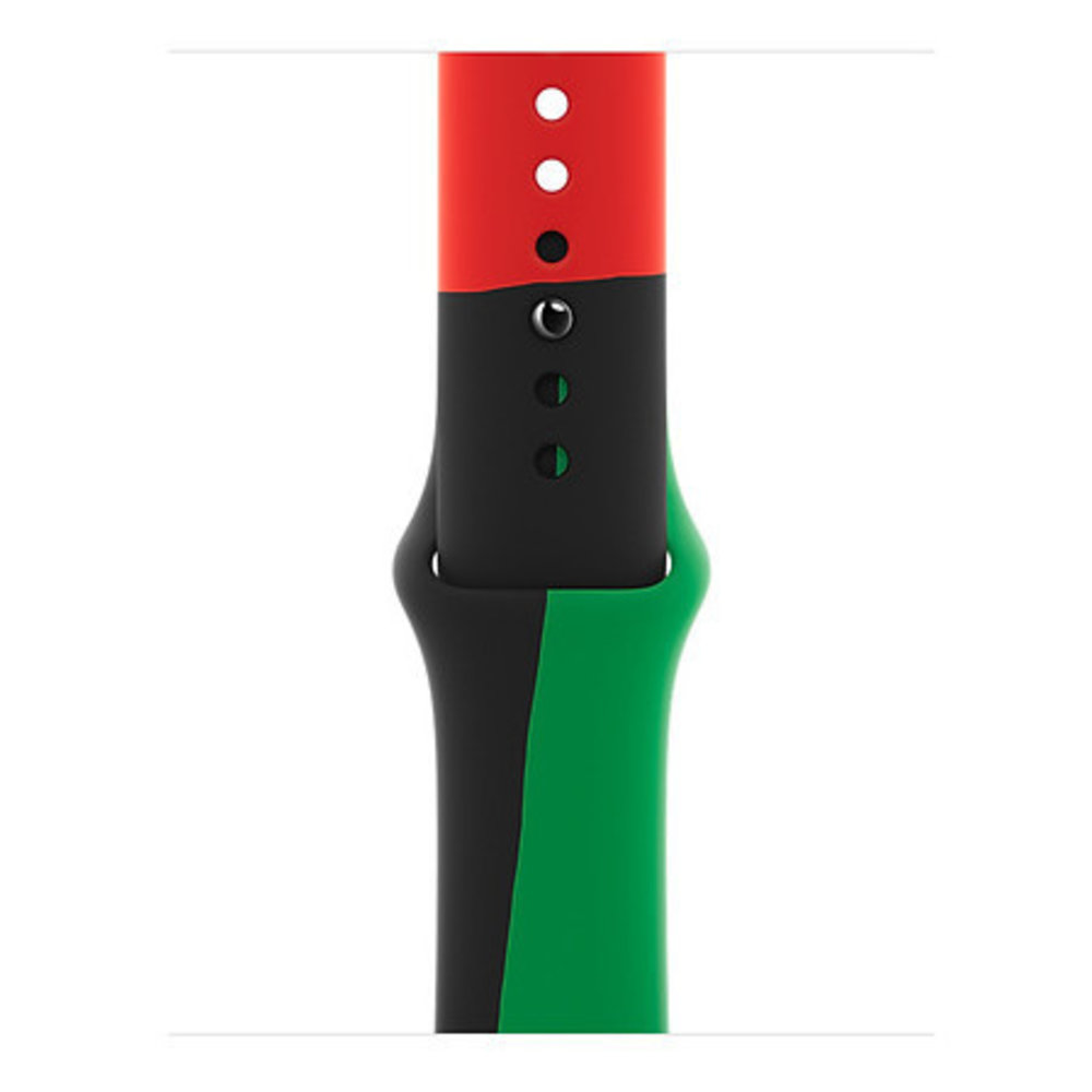 Strap-it Strap-it Apple Watch Silicone Strap Triple (Black-Green-Red)