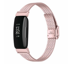 Strap-it Fitbit Inspire Fine Steel Strap (Pink) Strap-it Fitbit Inspire Fine Steel Strap (Pink)