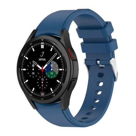 Strap-it Strap-it Samsung Galaxy Watch 4 Classic 42mm Silicone Strap Perfect Fit (Dark Blue) Strap-it Strap-it Samsung Galaxy Watch 4 Classic 42mm Silicone Strap Perfect Fit (Dark Blue)