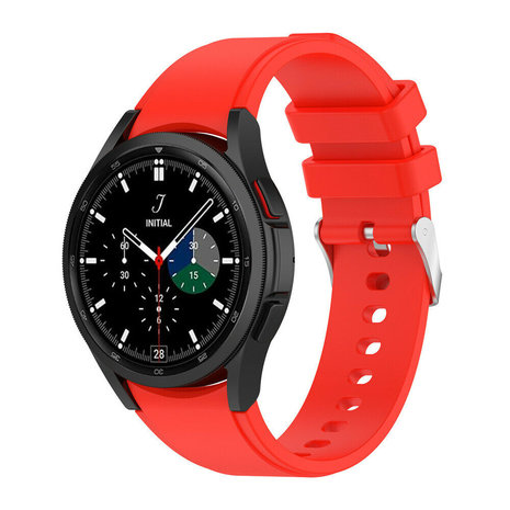 Strap-it Strap-it Samsung Galaxy Watch 4 Classic 42mm Silicone Strap Perfect Fit (Red) Strap-it Strap-it Samsung Galaxy Watch 4 Classic 42mm Silicone Strap Perfect Fit (Red)