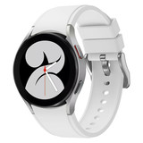 Strap-it Samsung Galaxy Watch 4 40mm Silicone Strap Perfect Fit (White)