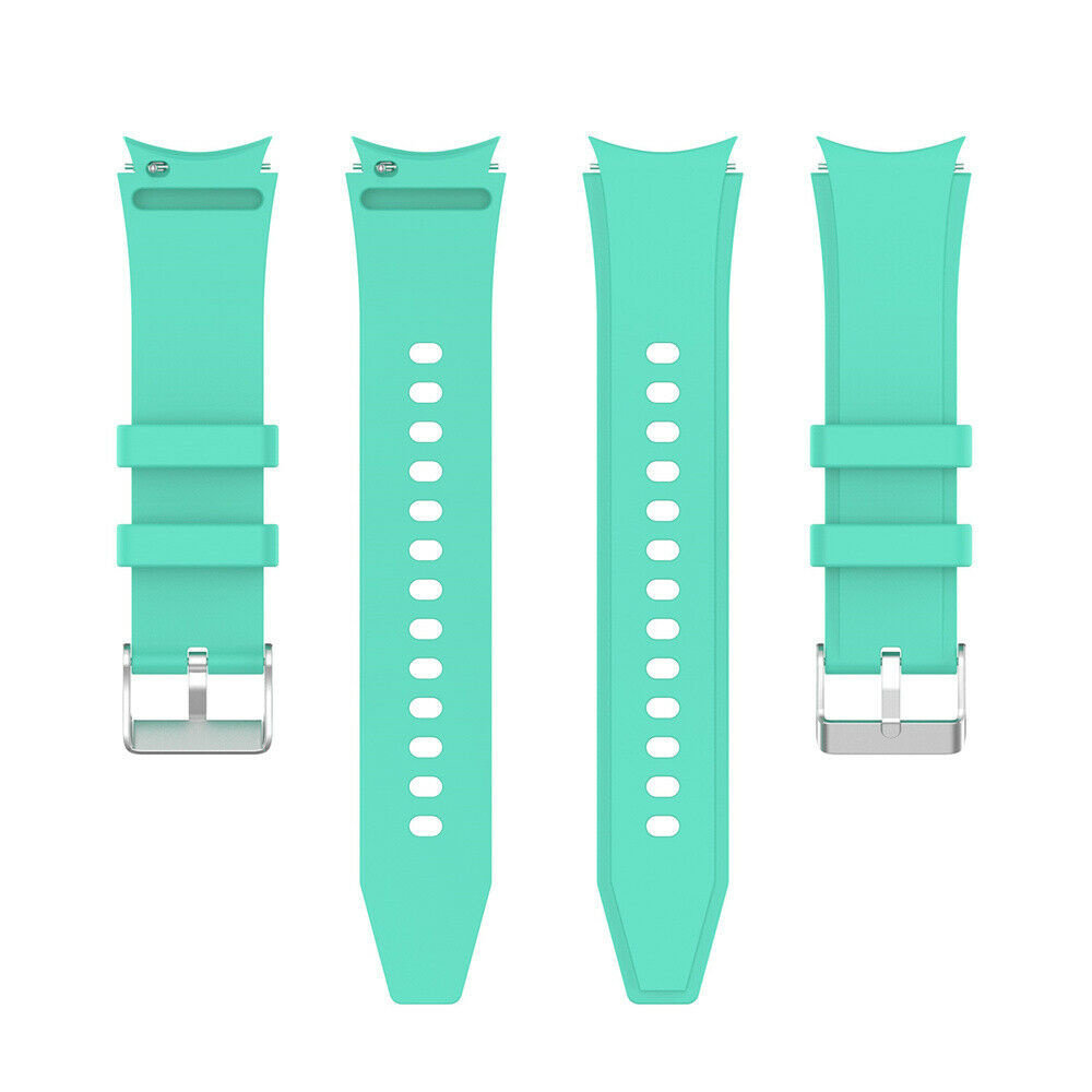 Strap-it Strap-it Samsung Galaxy Watch 4 40mm Silicone Strap Perfect Fit (Aqua) Strap-it Strap-it Samsung Galaxy Watch 4 40mm Silicone Strap Perfect Fit (Aqua)