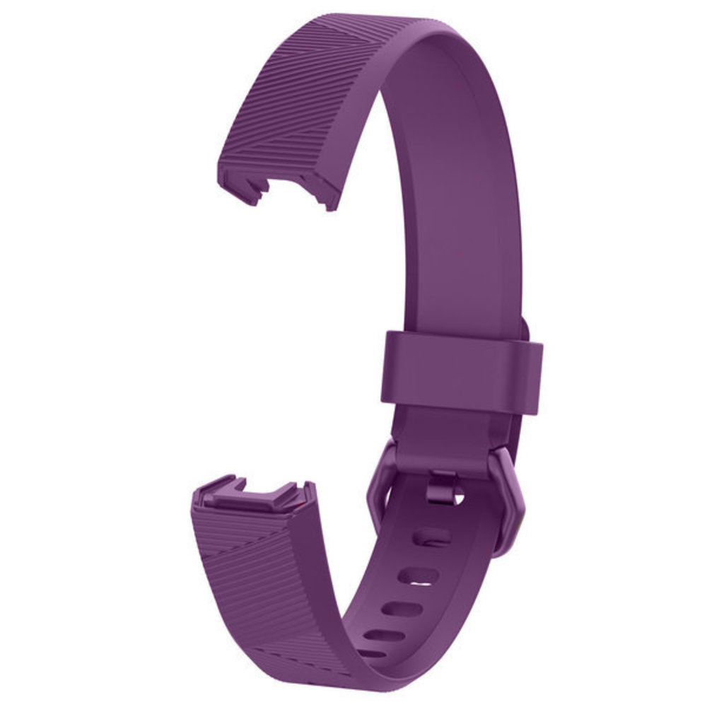 Strap-it Strap-it Fitbit Alta (HR) Silicone Strap (Purple)
