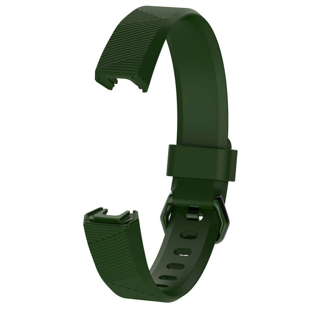 Strap-it Strap-it Fitbit Alta (HR) Silicone Strap (Army Green)