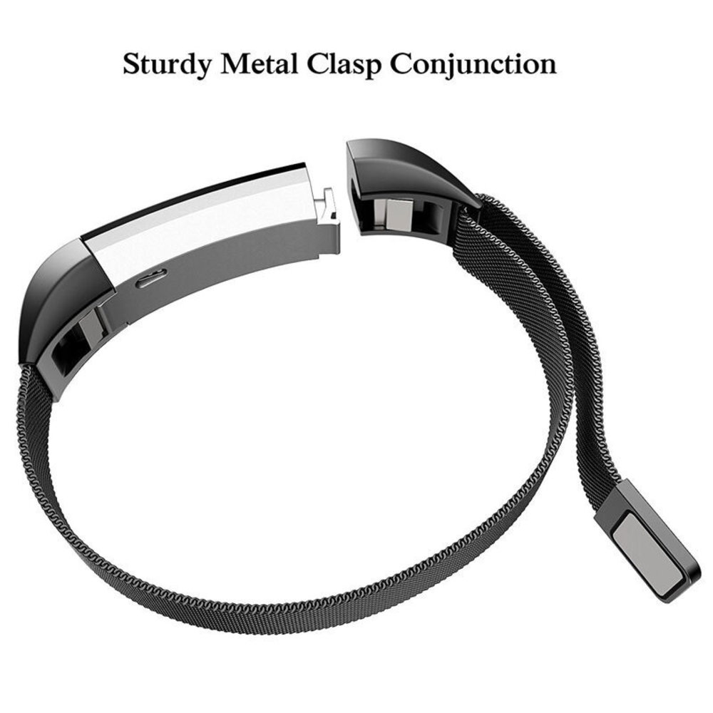 Strap-it Strap-it Fitbit Alta (HR) Milanese Strap (Black) Strap-it Strap-it Fitbit Alta (HR) Milanese Strap (Black)