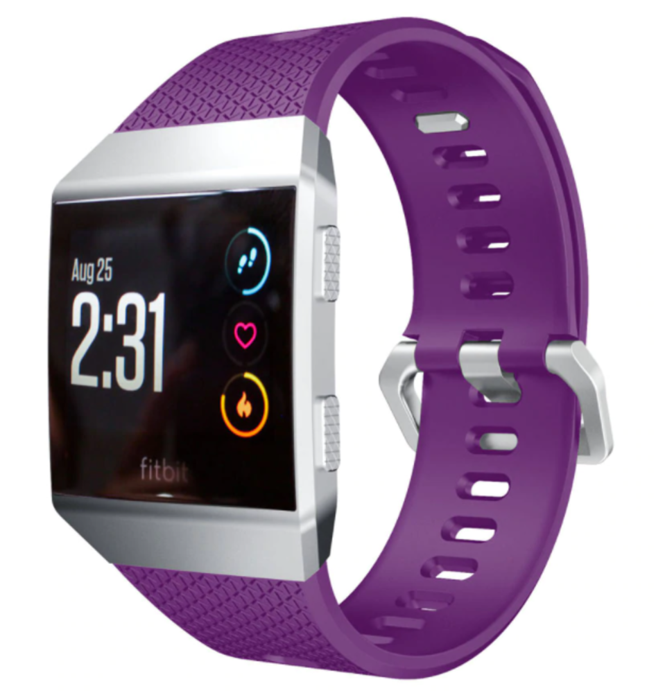 Strap-it Strap-it Fitbit Ionic Silicone Strap (Purple)