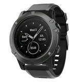 Strap-it Garmin Fenix 5x/6x Silicone Strap (Black)