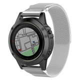 Strap-it Garmin Fenix 5x/6x Milanese Strap (Silver) Strap-it Garmin Fenix 5x/6x Milanese Strap (Silver)