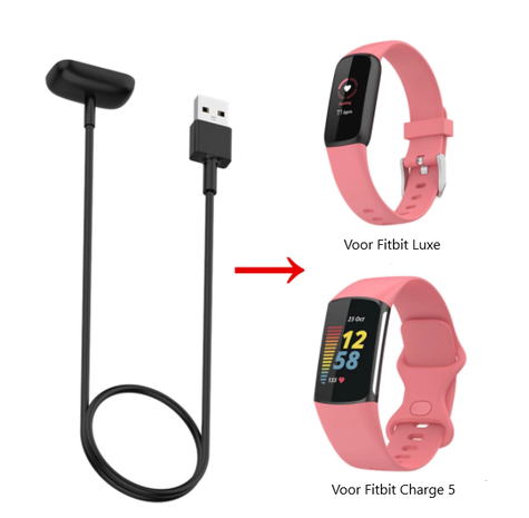 Strap-it Strap-it Fitbit Charge 5 charger/charging cable