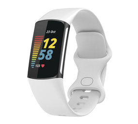 Strap-it Fitbit Charge 5 Silicone Strap (White)