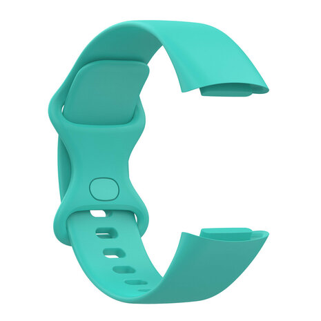 Strap-it Strap-it Fitbit Charge 5 Silicone Strap (Aqua)
