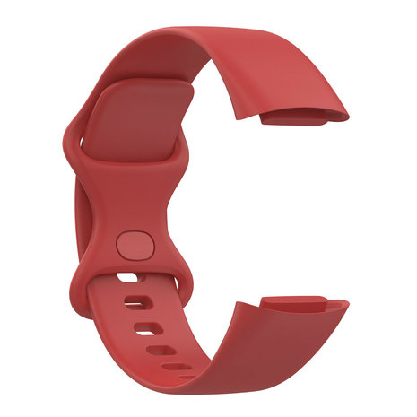 Strap-it Strap-it Fitbit Charge 5 Silicone Strap (Red)