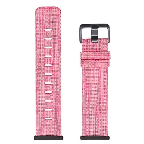 Strap-it Strap-it Fitbit Versa 3 Woven Nylon Strap with Buckle (Pink) Strap-it Strap-it Fitbit Versa 3 Woven Nylon Strap with Buckle (Pink)