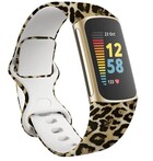 Strap-it Strap-it Lucky Leopard Fitbit Charge 5 Strap