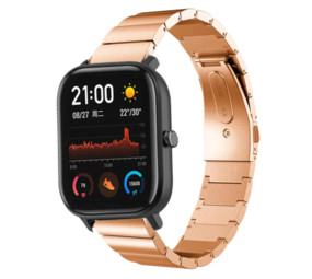 Strap-it Xiaomi Amazfit GTS Metal Strap (Rose Gold) Strap-it Xiaomi Amazfit GTS Metal Strap (Rose Gold)