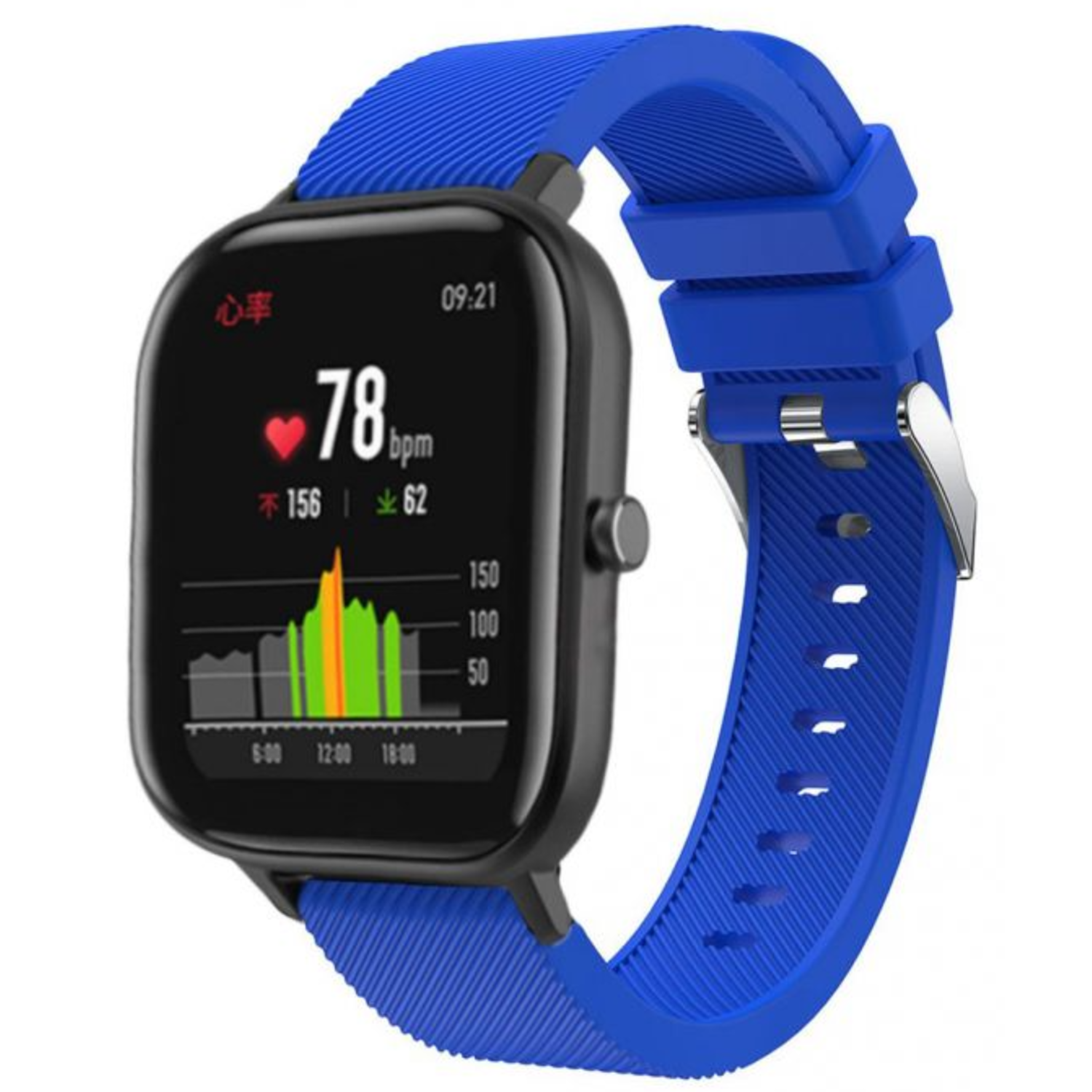Strap it Strap it Xiaomi Amazfit GTS Silicone Strap Perfect Fit Blue