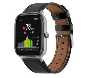 Strap-it Xiaomi Amazfit GTS Modern Leather Strap (Black) Strap-it Xiaomi Amazfit GTS Modern Leather Strap (Black)