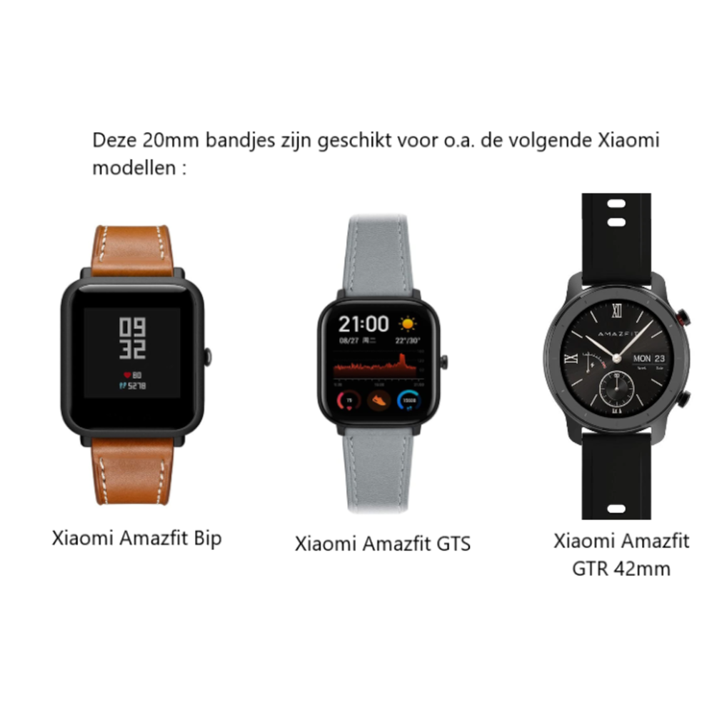 Xiaomi Amazfit GTS Leather Strap Grey