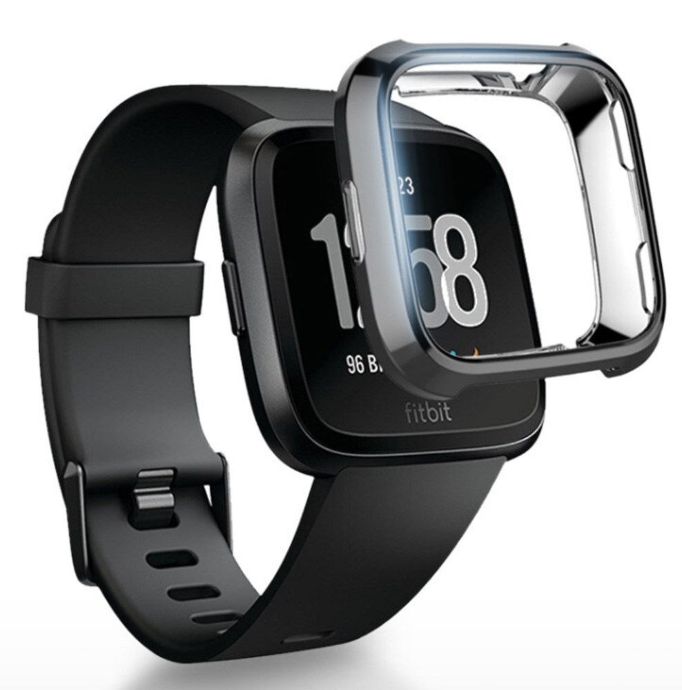 Strap-it Strap-it Fitbit Versa TPU Case (Black) Strap-it Strap-it Fitbit Versa TPU Case (Black)