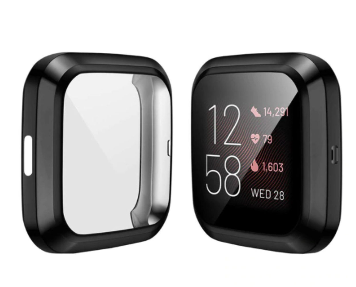 Strap-it Strap-it Fitbit Versa TPU Case (Black) Strap-it Strap-it Fitbit Versa TPU Case (Black)