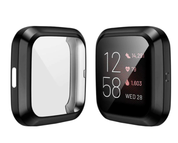 Strap-it Strap-it Fitbit Versa TPU Case (Black) Strap-it Strap-it Fitbit Versa TPU Case (Black)