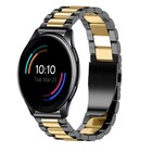Strap-it Strap-it OnePlus Watch Steel Strap (Black/Gold)